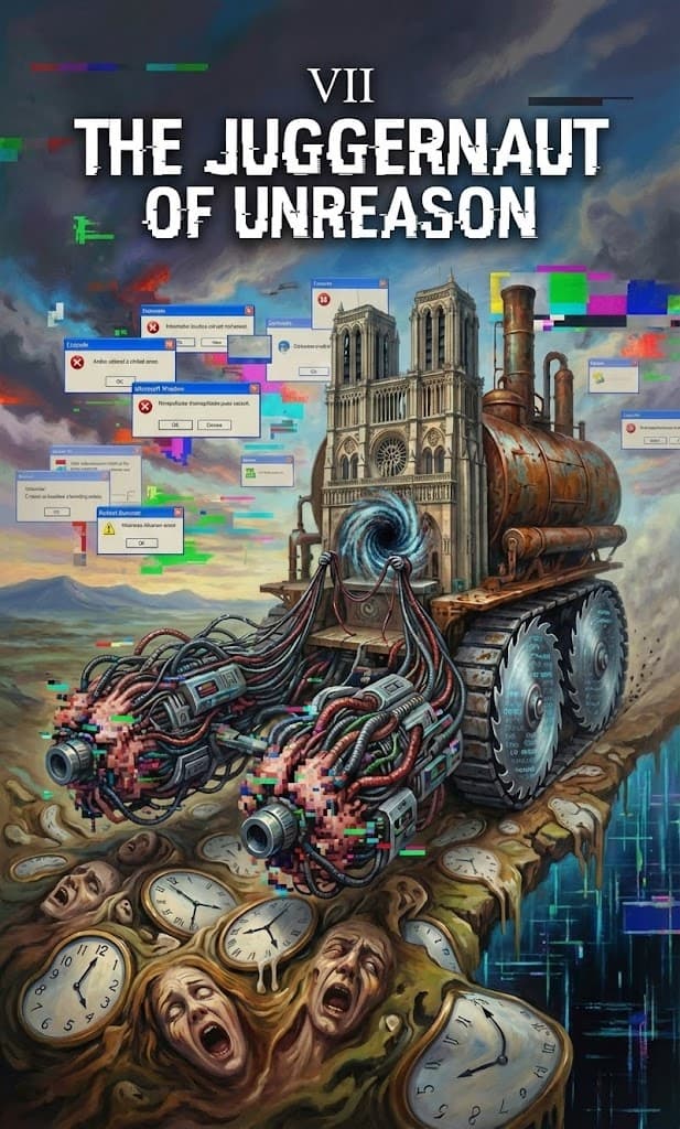 Juggernaut of Unreason — Chaos Tarot Card