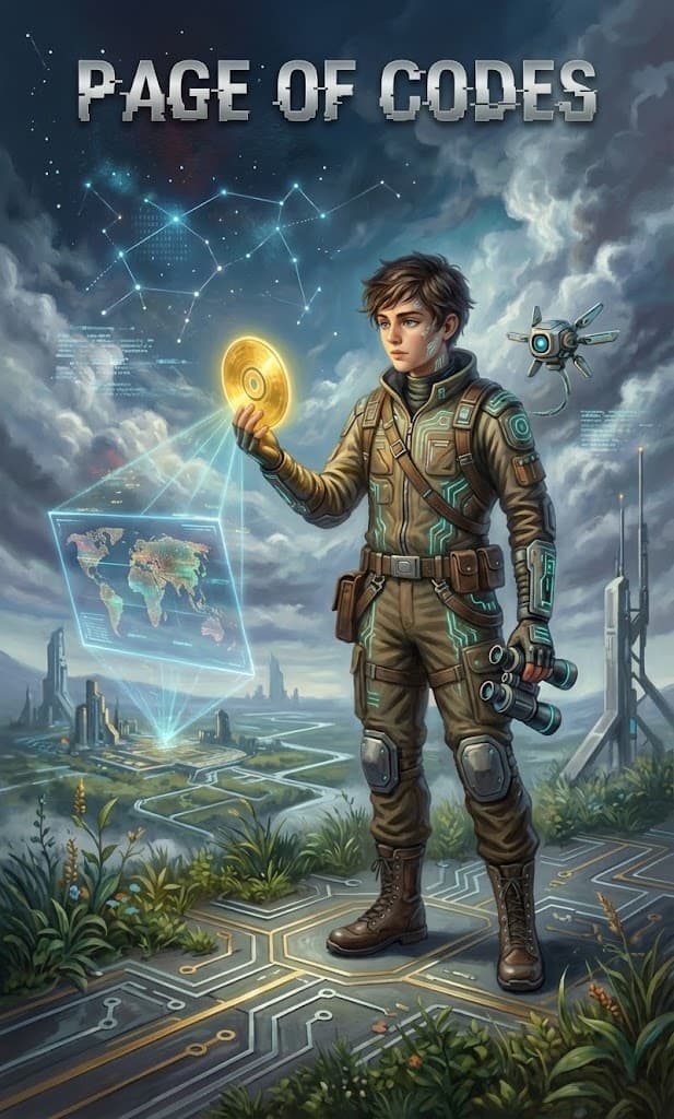 Page of Codes — Chaos Tarot Card
