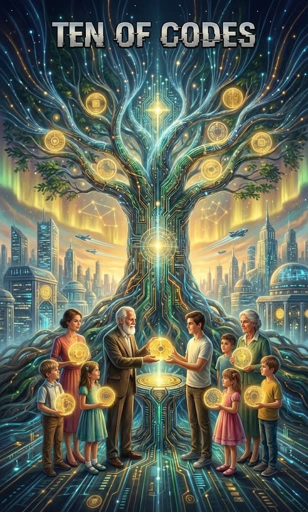 Ten of Codes — Chaos Tarot Card