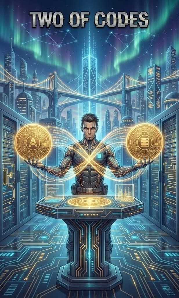 Two of Codes — Chaos Tarot Card