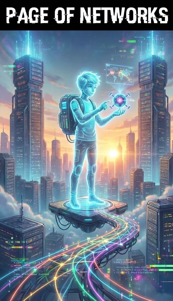 Page of Networks — Chaos Tarot Card