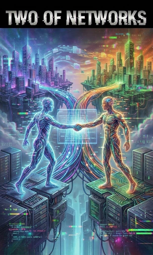 Two of Networks — Chaos Tarot Card