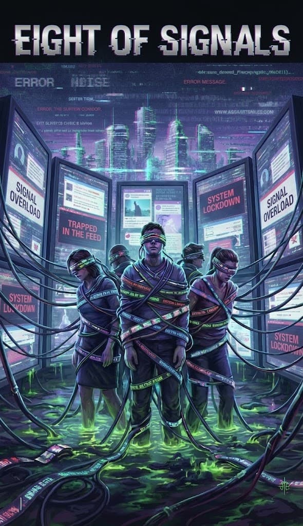 Eight of Signals — Chaos Tarot Card