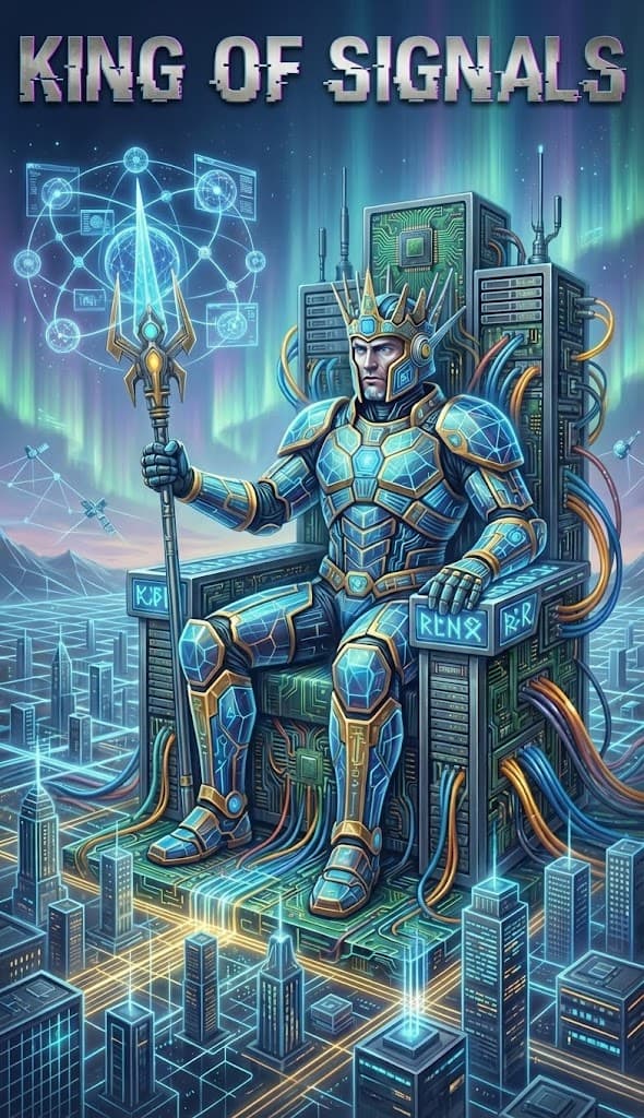 King of Signals — Chaos Tarot Card