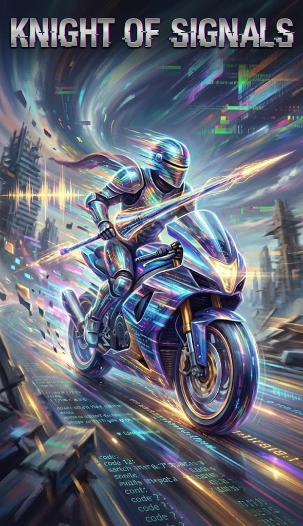 Knight of Signals — Chaos Tarot Card