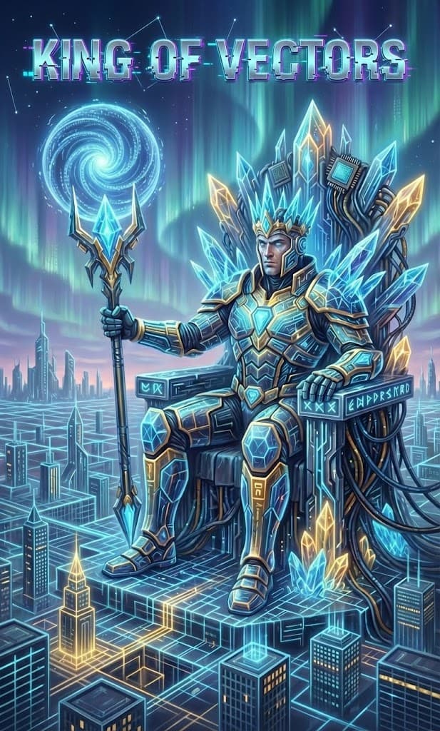 King of Vectors — Chaos Tarot Card