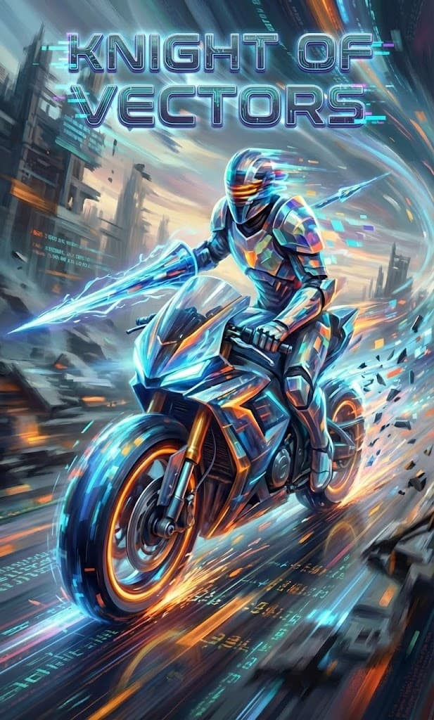 Knight of Vectors — Chaos Tarot Card