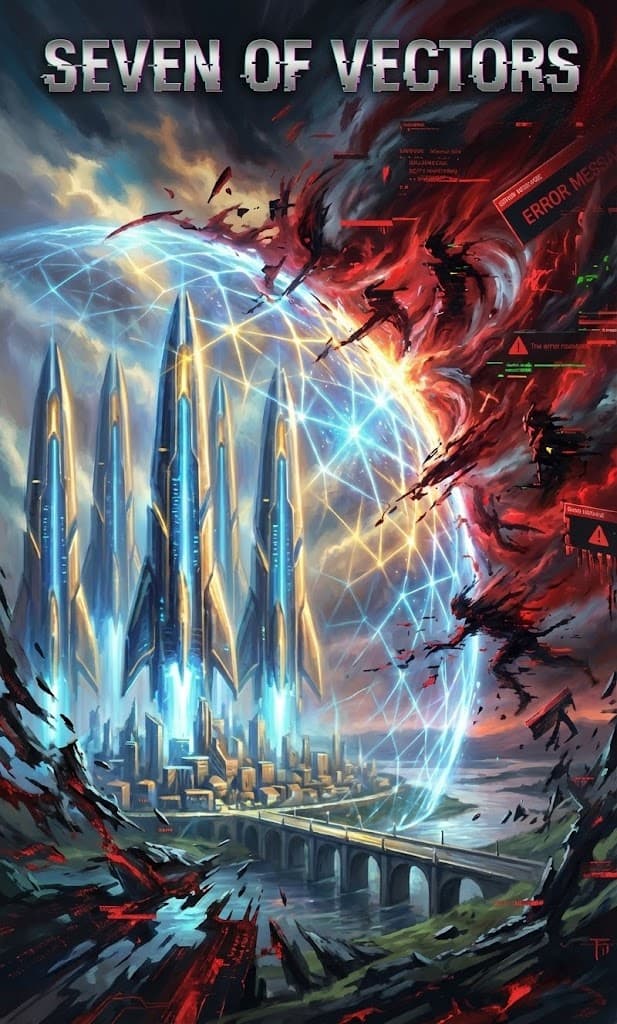 Seven of Vectors — Chaos Tarot Card